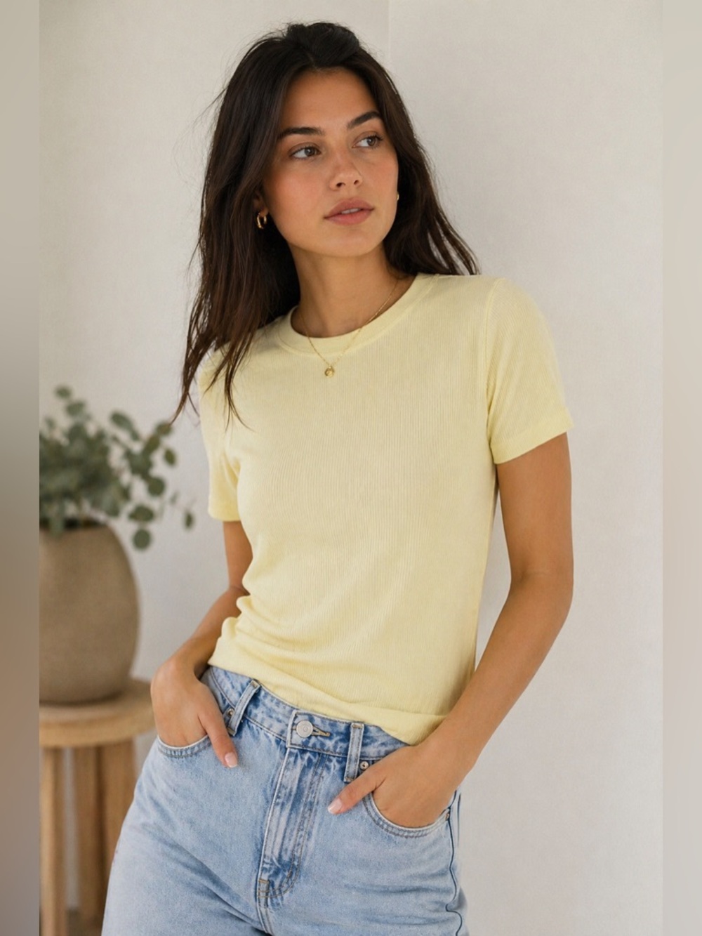 Reitmans ribbed short sleeve tee L NWT